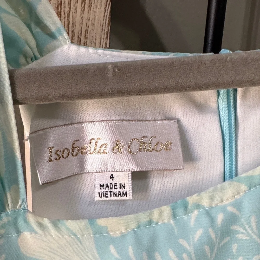 Isobella & Chloe Light Blue Ruffle Dress 4 Church Wedding